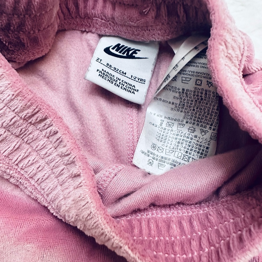 Nike Soft Pink Velour Tracksuit - Picture 5 of 5